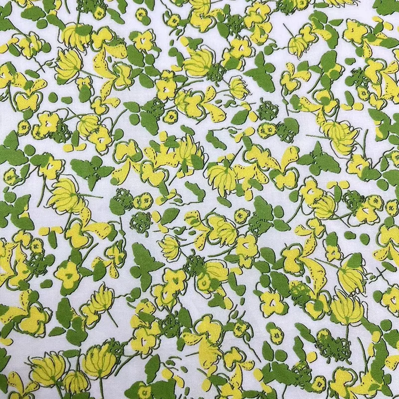 High Quality Breathable Liberty 100 Organic Cotton Fabric Digital Print Soft Fabric for Dess