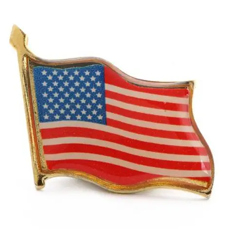 2021  Minimum China Factory High  Quality Epoxy resin casting badge U.K Canada american flag lapel pin badge