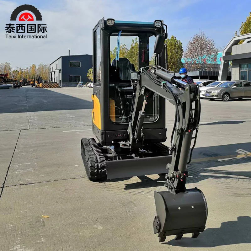 Hot Sale 1.5 Ton Small Micro Crawler Digger Mini Excavators Electric 1 ton Excavator Machine With Cabin