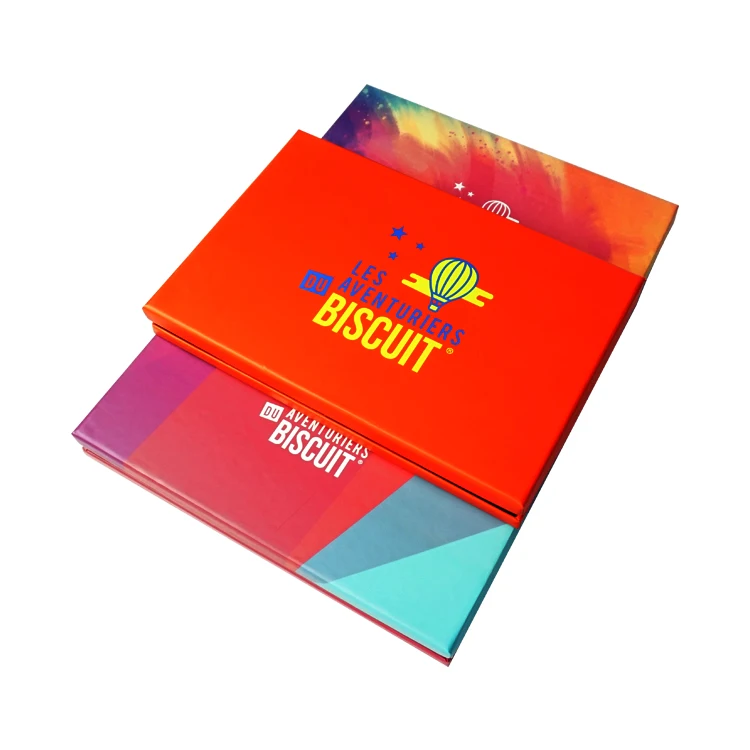 wholesale custom 2 piece lid and base rigid cardboard cookie pastry paper food gift biscuit packaging box with cushion pad