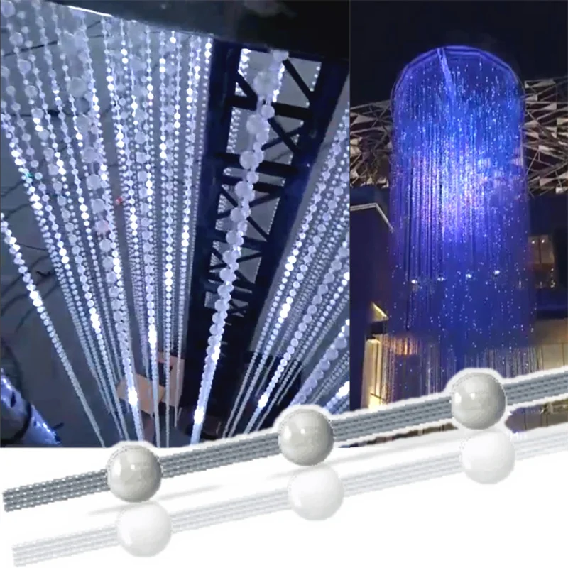 Диффузионный цифровой RGB светодиодный пиксельный светильник с индивидуальным адресацией круглый модуль шаровой сферической лампы для выставочной вечеринки