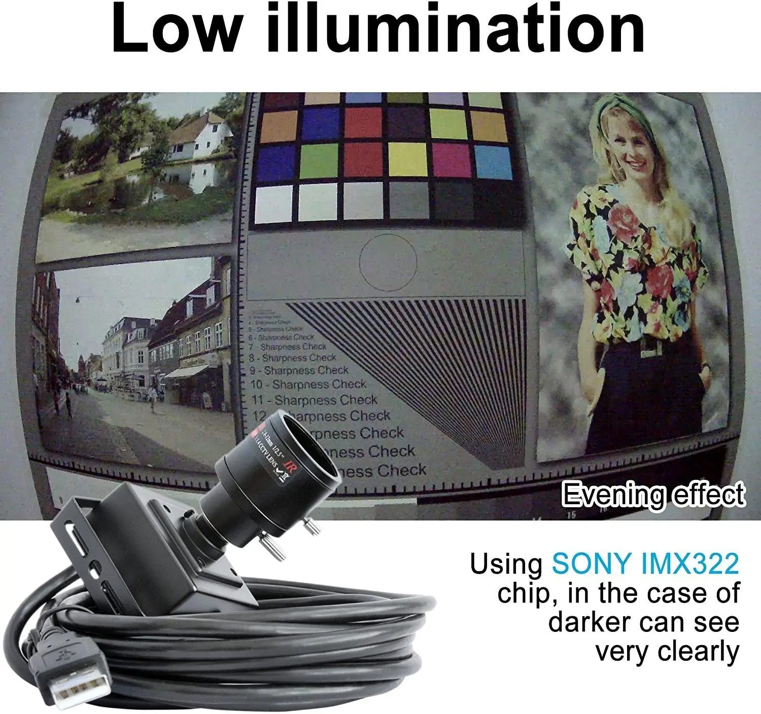 ELP Full HD 1080P H.264 varifocal USB webcam IMX 322 with build in microphone for Video Conferencing systems ELP-USBFHD06H-BFV