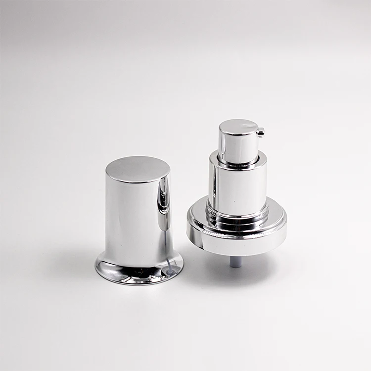 Luxury gold silver lotion spray pump cap for Lancome shape perfume bottle spray pump for lancome