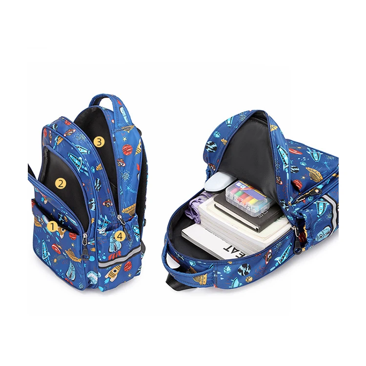 Rocket Space Kids Primary School Bag Boy Backpack