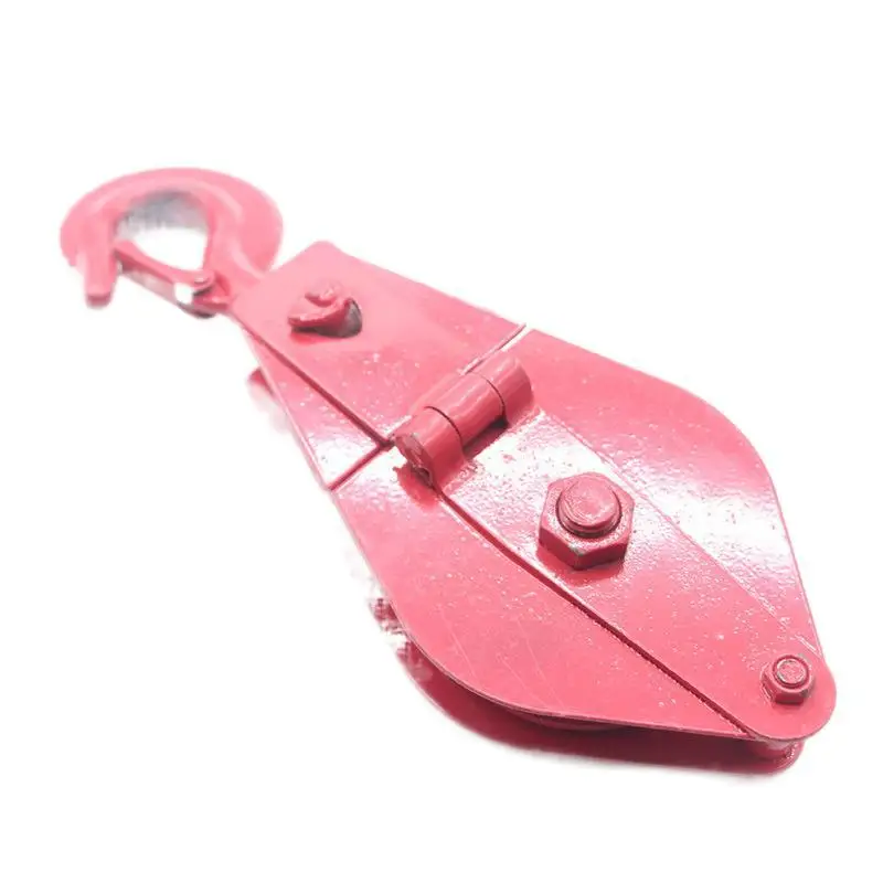 Good Quality 0.5t-2t Pink Carbon Steel Lifting Pulley Swivel Hook Snatch Pulley Block