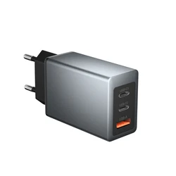 EU Korea AU US Plug GAN PD 3.0 65W Charger Dual USB C Fast Wall Mounted Type C Quick Charger