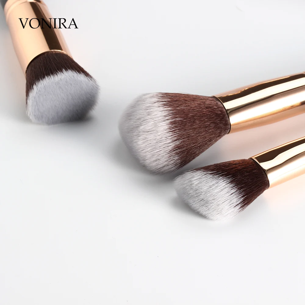Buy Vonira Factory Cheap Affordable Professional Cosmetic Makeup Brushes Set Synthetic Eye Face Powder Foundation Brushes 13Pcs