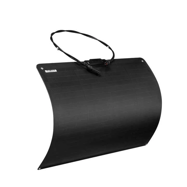 ATEM POWER High Efficiency Mono IP65 Waterproof Thin Lightweight 55W ETFE RV Marine Flexible Solar Panel