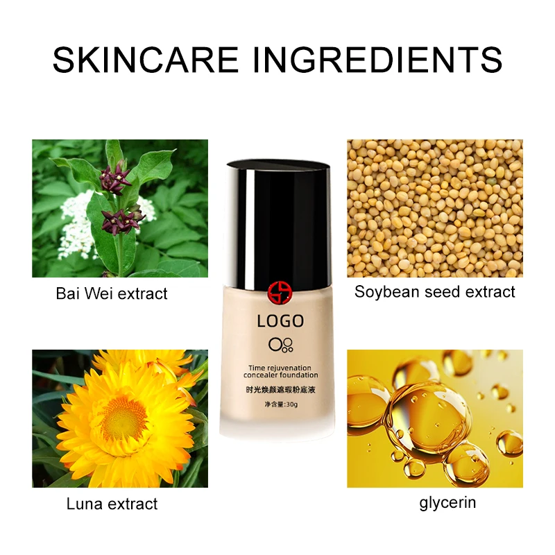 OEM Logo Private Label Vegan Waterproof Long-Lasting Matte Cushion Foundation (New) Full Coverage Liquid Foundation