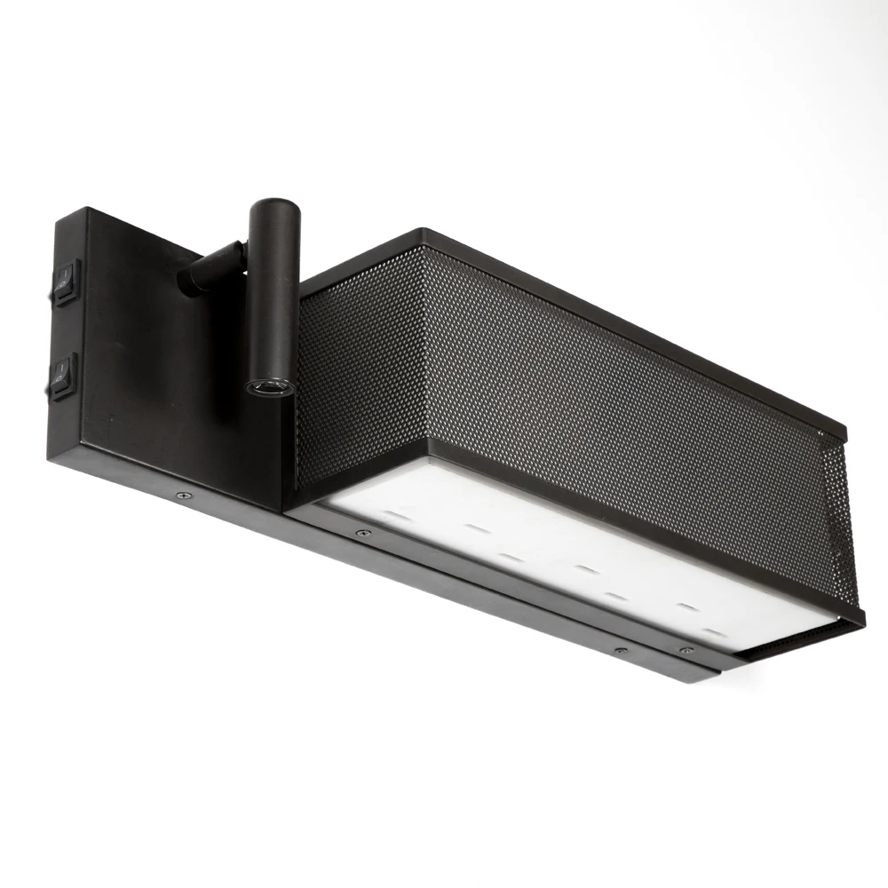 UL ETL listed Marriot SpringHill Suits Hotel project King Queen headboard Wall Mounted led reading light bedside sconce lamp