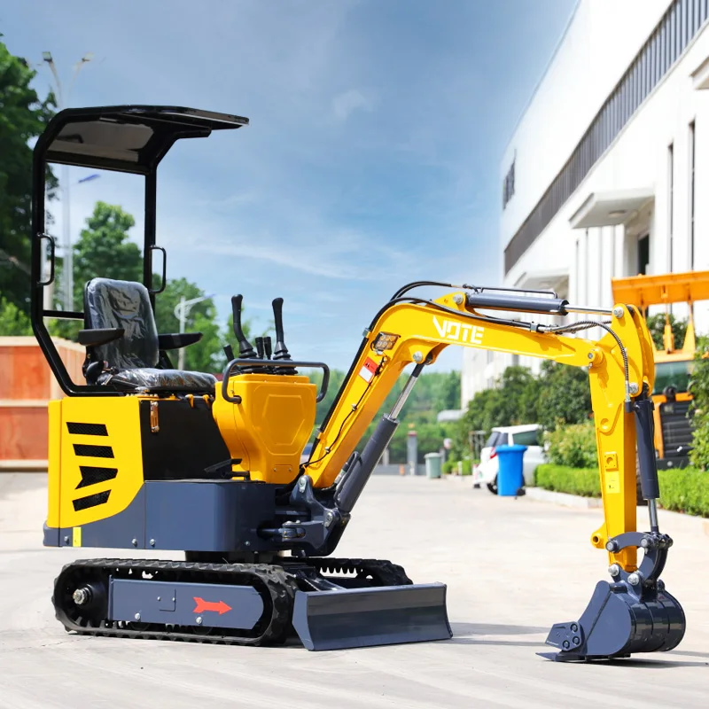 Mini Excavator 1 Ton EPA Farm Used New Crawler Digger Kubota Engine Chinese  1 ton 3.5 ton Machine Excavator Mini