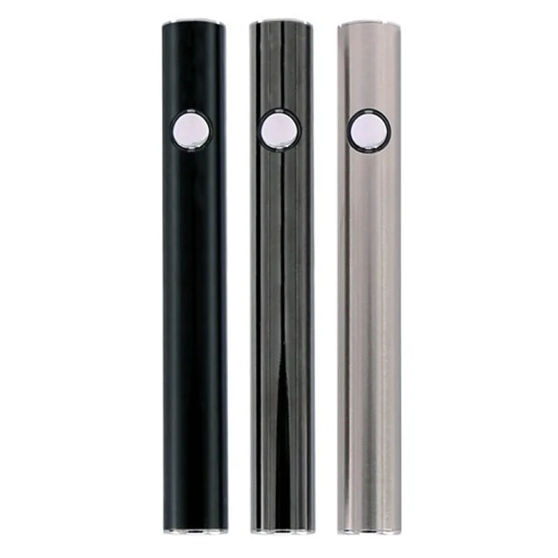 
CBD Oil Vape Pen Starter Kit with Battery Charger 280mAh Silver Bottom USB Rechargeable Preheat Battery Voltage Adjustable 