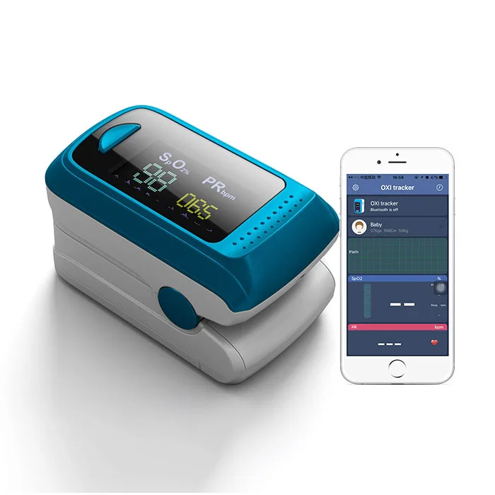 CE Approved Spo2 Bluetooth Fingertip Pulse Oximeter