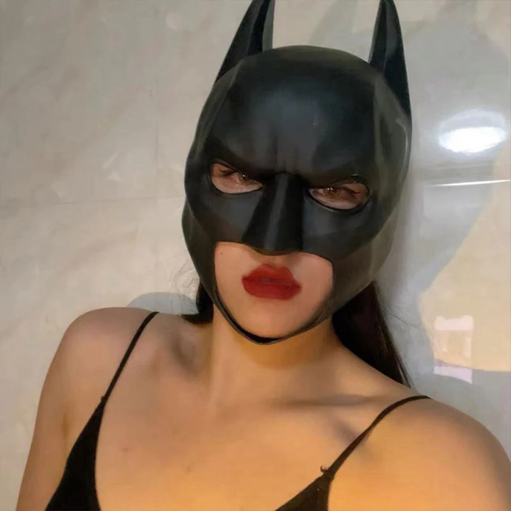 Cosplay Mask Halloween The Dark Knight PVC Soft Party Helmet Props, Women Fancy Dress Clothing Prop