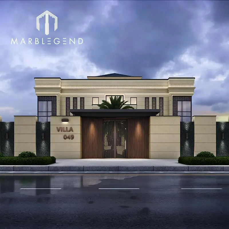 Luxury modern villa design architecture cladding exterior wall design service