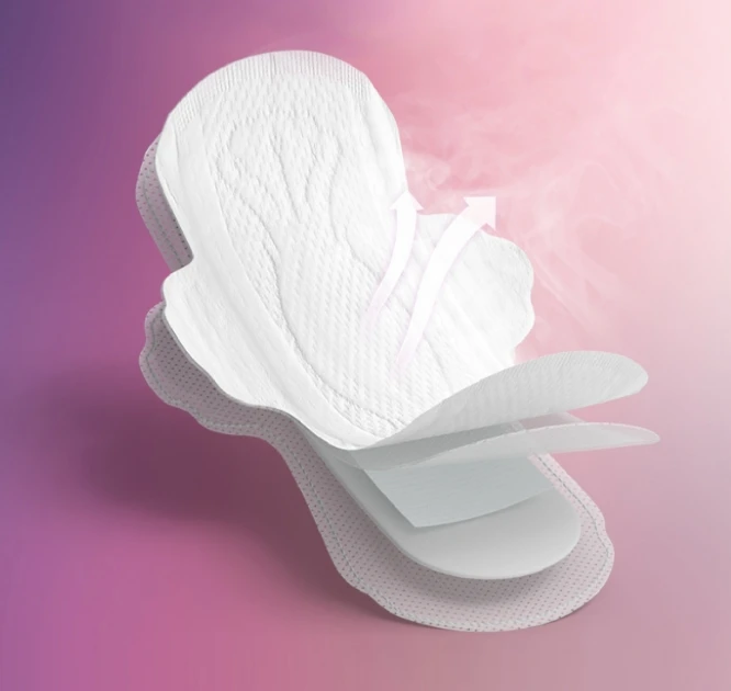 Hot sale female breathable organic sanitary pads wholesale menstrual pad for ladies sanitary day use super soft OEM service.