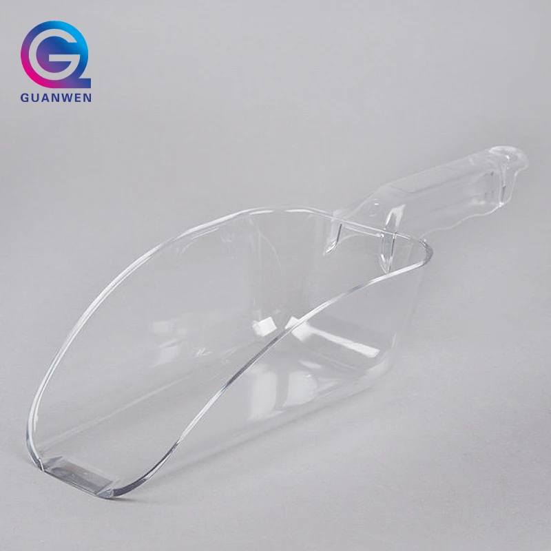 24 Oz. Clear Utility Plastic Scoop Grain Candy Flour Scoop Bar Accessories Ice Scoop
