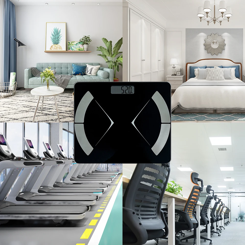 Welland Electronic Body Fat Scale Digital Smart Bathroom Weight Scales for Body Composition Analyzer with Smartphone App