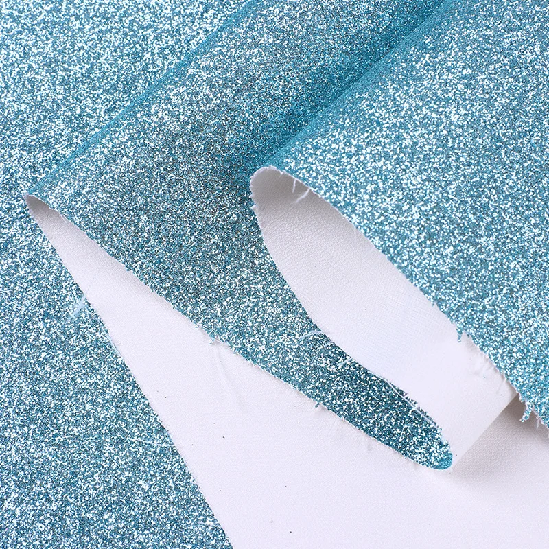 6P passed ECO silver glitter fabric for shoes fabric wholesale chunky glitter tulle mesh luxury dress polyester fabric