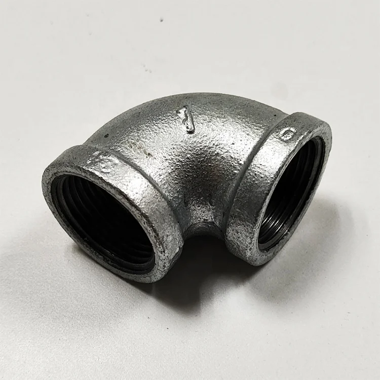 BSP threaded galvanized pipe fitting Tee Elbow Union Malleable Cast Iron Fittings Connect Gi Pipes