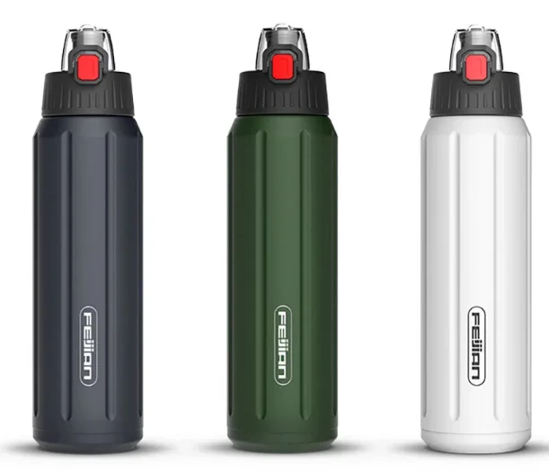 
FEIJIAN Sports Thermoses 450ml 18/10 inner 316 Stainless Steel Vacuum Flask Portable Leak Proof for Mountaineering 