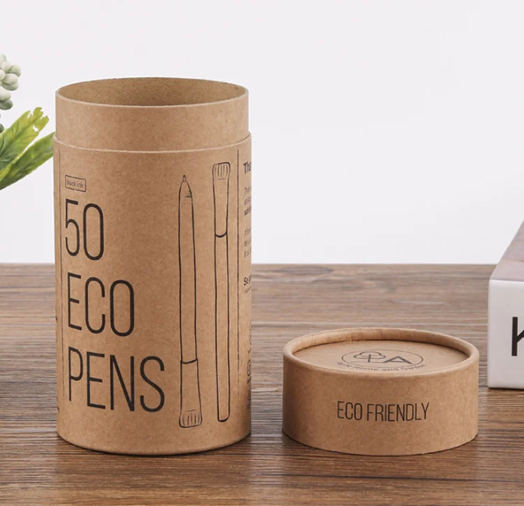 100% biodegradable craft kraft pencils essential oil perfume cosmetic custom paper tube packaging cardboard round paper tube box