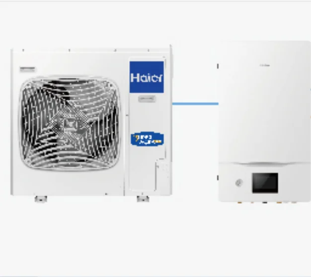 haier heat pump super Aqua split He  air to water Monobloc backup heater  water heater