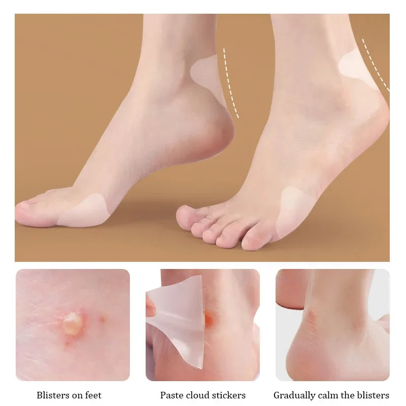 Gel Heel Protector Shoes Stickers Foot Patches Adhesive Blister Pads Heel Liner Pain Relief Plaster Foot Care Cushion Grip