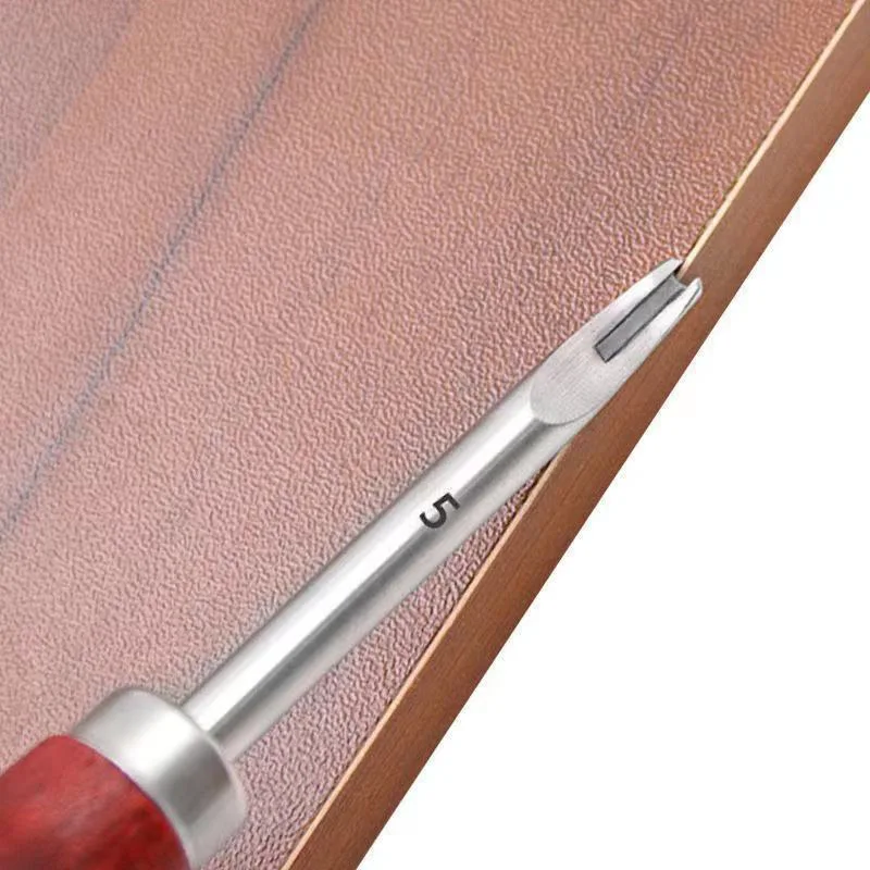 Wooden Handle Leather Craft DIY Hand Made Tools Handmade Chamfering Knife Trimming Knives Manual Edger Leather Edge Beveler