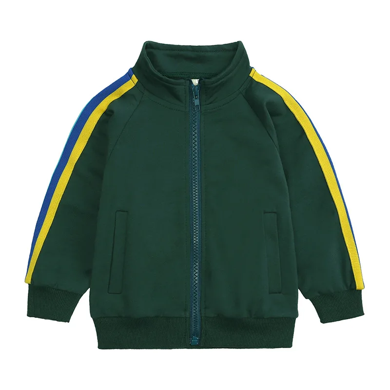 2021 customize fashion spring two pieces frnch terry cotton Kids Tracksuit children