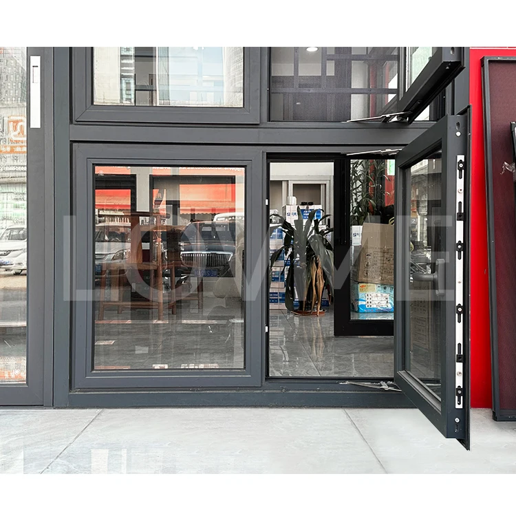 High Efficiency Windproof Aluminum Windows Wholesale Safe Durable Modern Double Glass Aluminum Frame Casement Windows