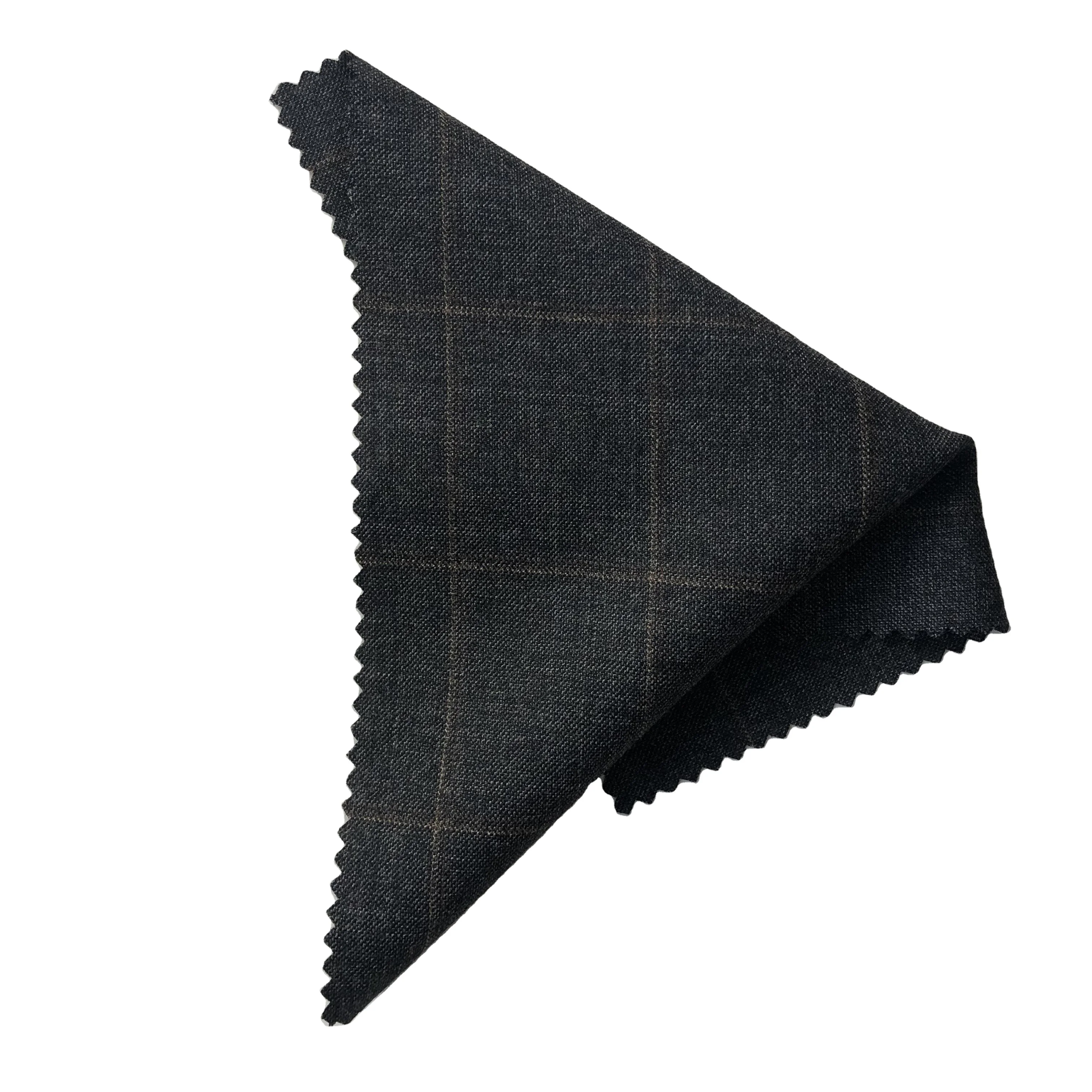 nice haptic elegant looking high quality suiting sustainable merino wool check fabrics