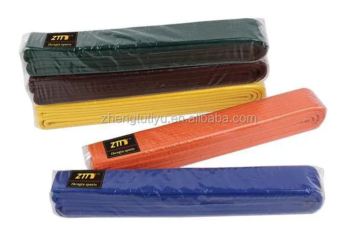 High Quality Martial Arts Color Belt Customize Taekwondo Karate Belts Bjj Belts with Embroidery 300CM