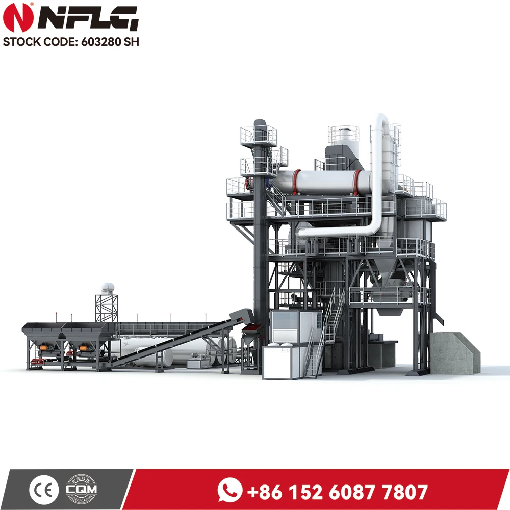 Drum Dryer Dust - Resistant Filter Bags Batch Mix LBKZ1200 Stationary Asphalt Mixing Plant