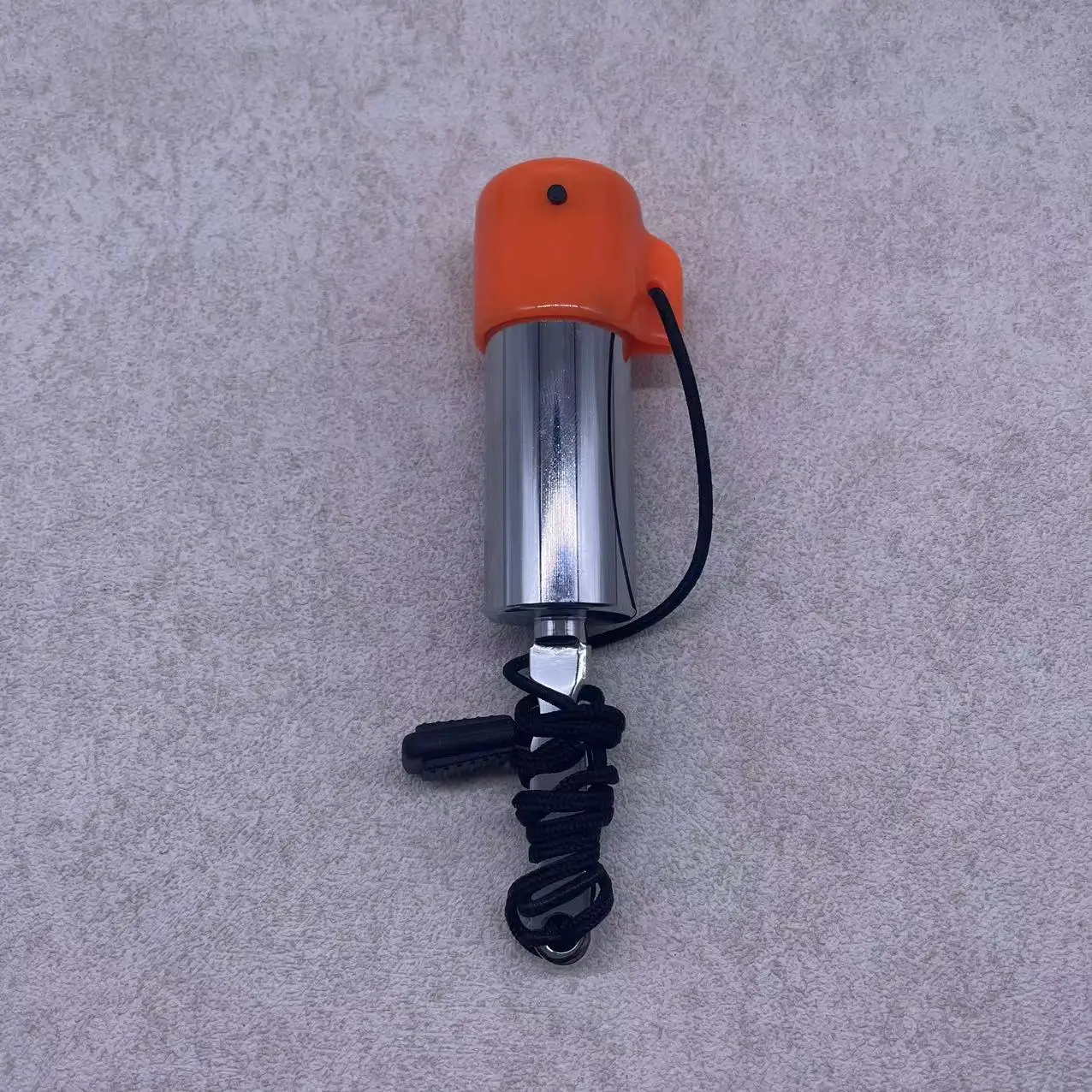 Scuba Rattle Stick Silver with Clip Diving Pointer Stainless Signal Loudest