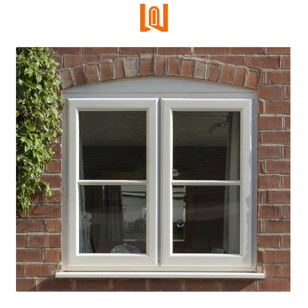WANJIA Houses Exterior Window Grill Designs PVC Casement Windows Triple Pane Casement Windows