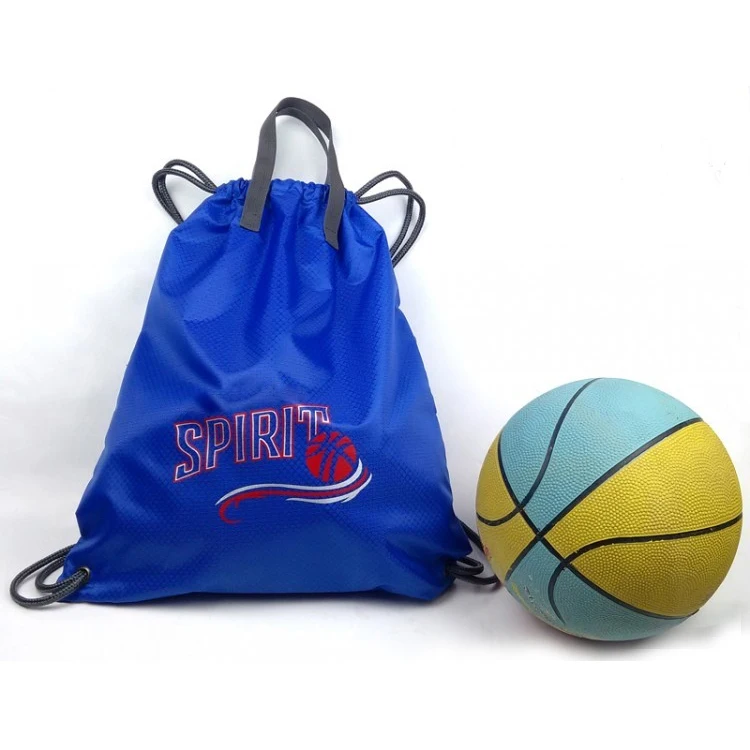Custom Basketball Storage Drawstring Backpack Bag With Small Pocket