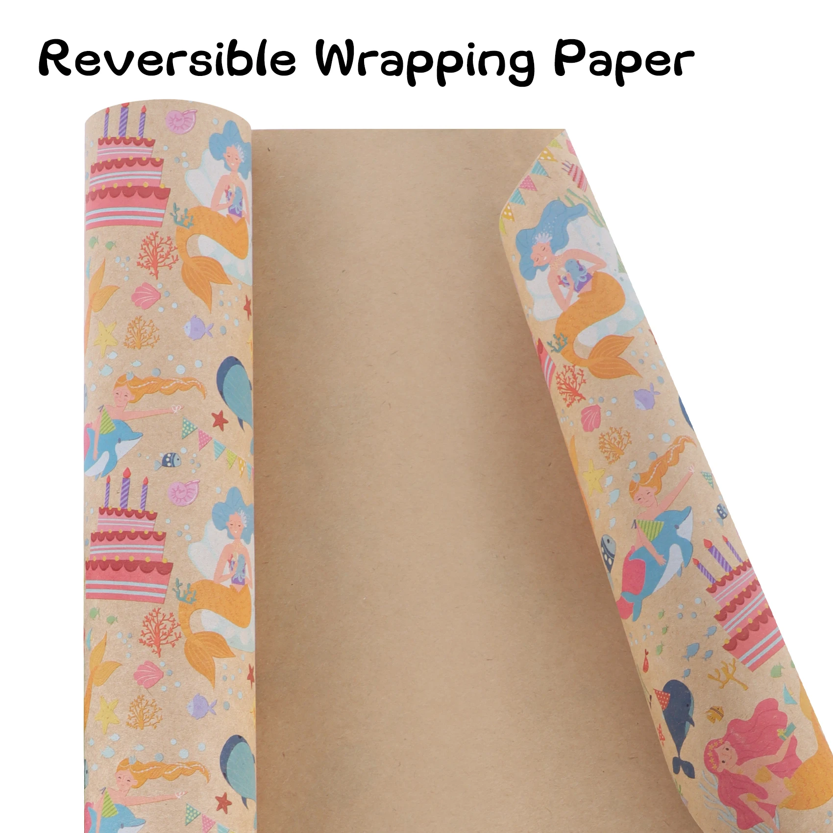 In Stock Dinosaur Horse Merman Wrapping Paper 2024 Custom Recyclable Wrap Roll Gifts Wrapping