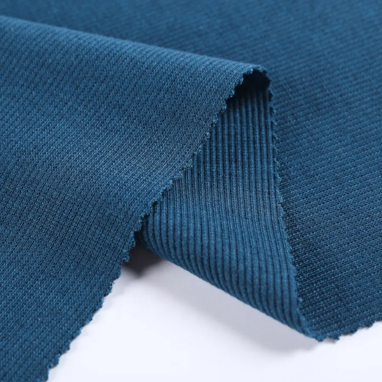 Hot Sale 2*2 melanged Polyester Elastane Fabric 98%T 2%SP Rib for Clothes