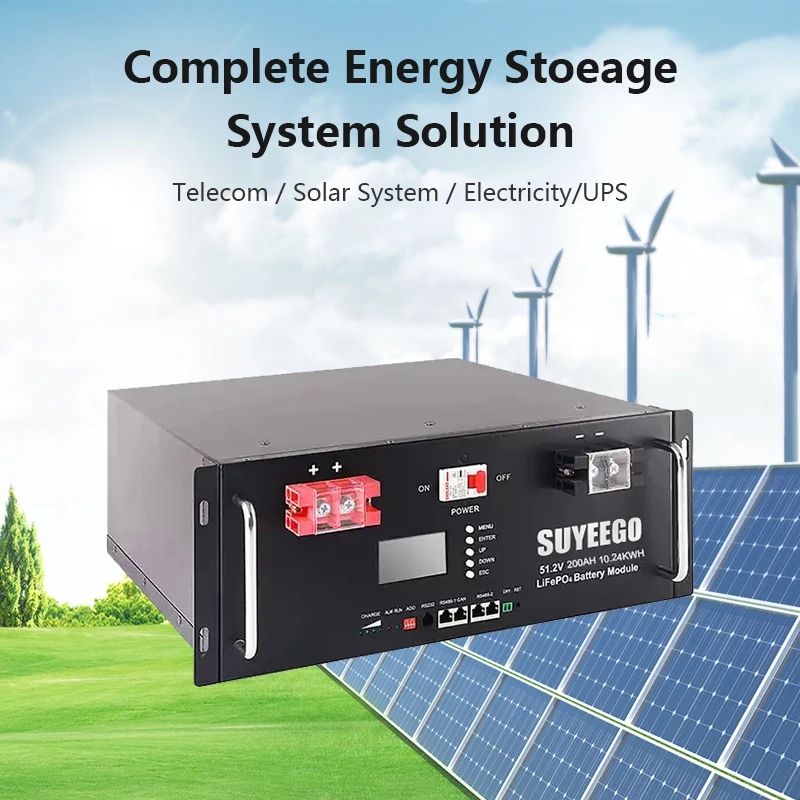 SUYEEGO 24V 48V 100Ah 200Ah Top Quality Rack-mounted Battery Packs Lifepo4 Lithium Battery For Home Appliance