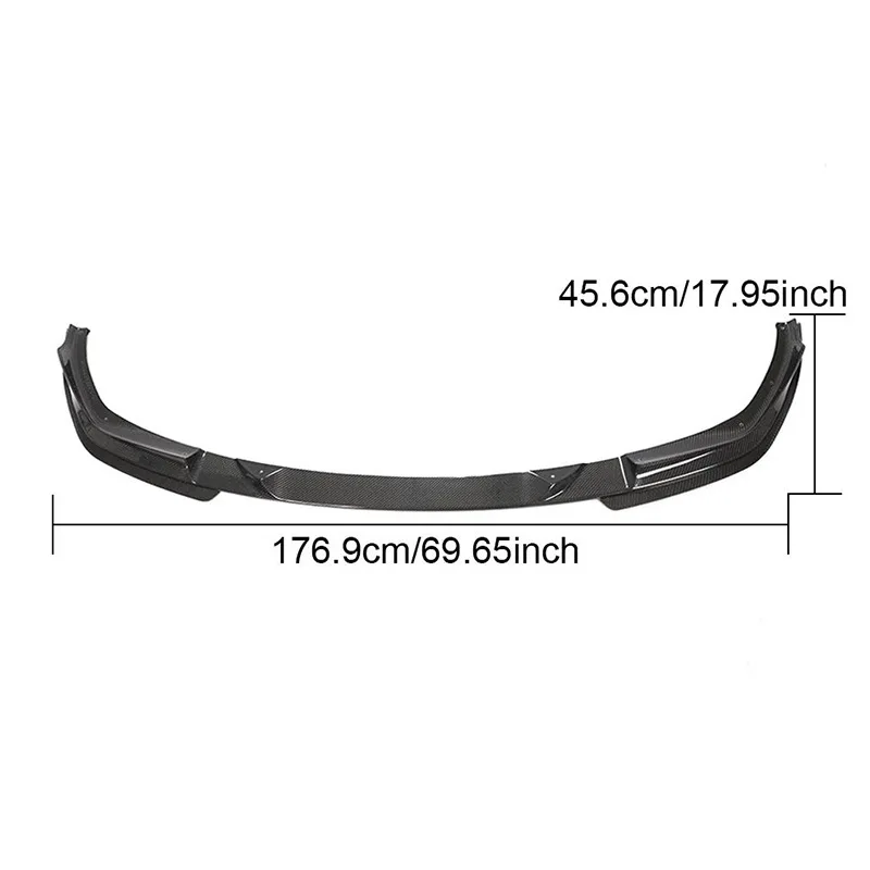 Auto Exterior Accessories Modification Surrounding Carbon Fiber Front Lip Spoiler Bumper For B Model 3 G20