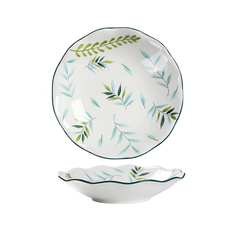 2021 new arrival wholesale price vajilla china dinnerset porcelain ceramic tableware for hotel and home usage