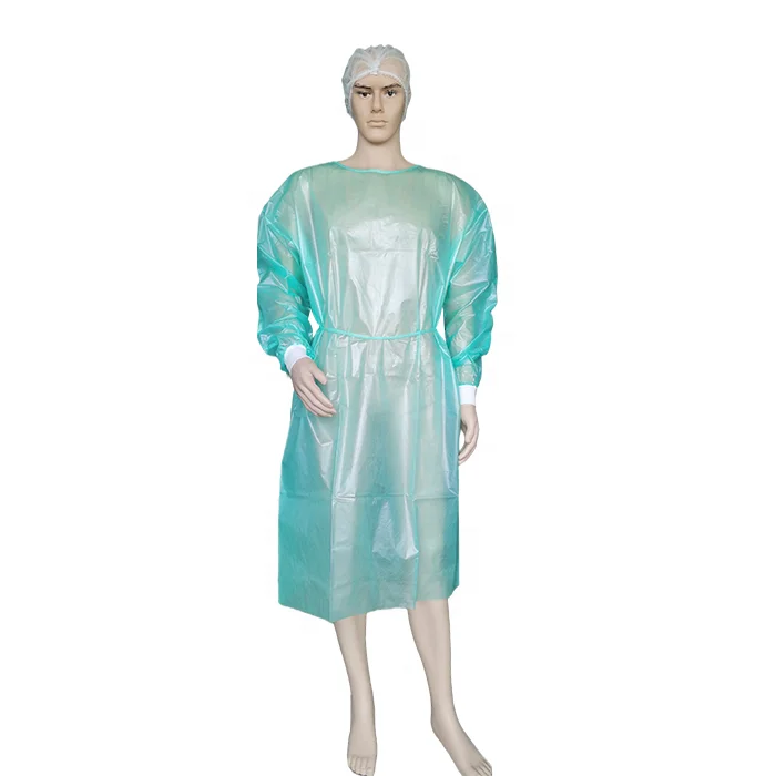High Quality Level 2 3 PE Protection Disposable Reinforced Surgeons Gown Surgical Gown Packing Isolation Gown SMS
