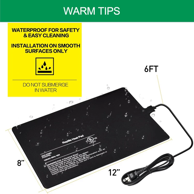 Free Shipping Panel Zoo Med Thermostat Ipower Pad For Cage Reptile Heating Stone