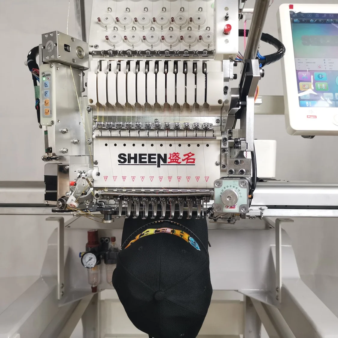 Single head embroidery machine tubular T-shirt hat