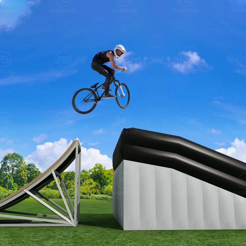 Nairbag Freestyle inflatable balloon stunt landing airbag cover balloon inflated BMX FMX bike jumping extreme sports