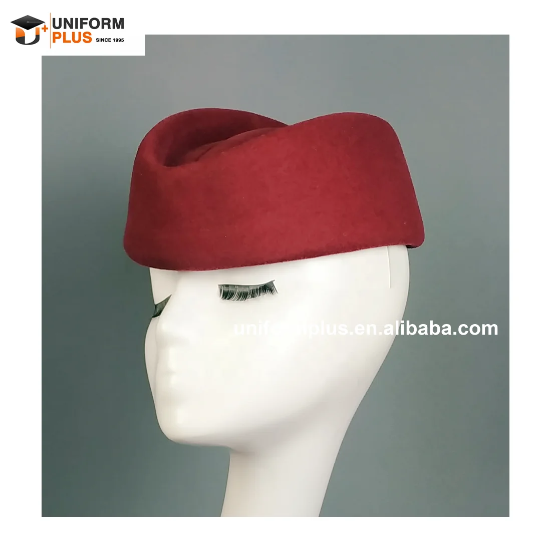 Шапка стюардессы с шарфом