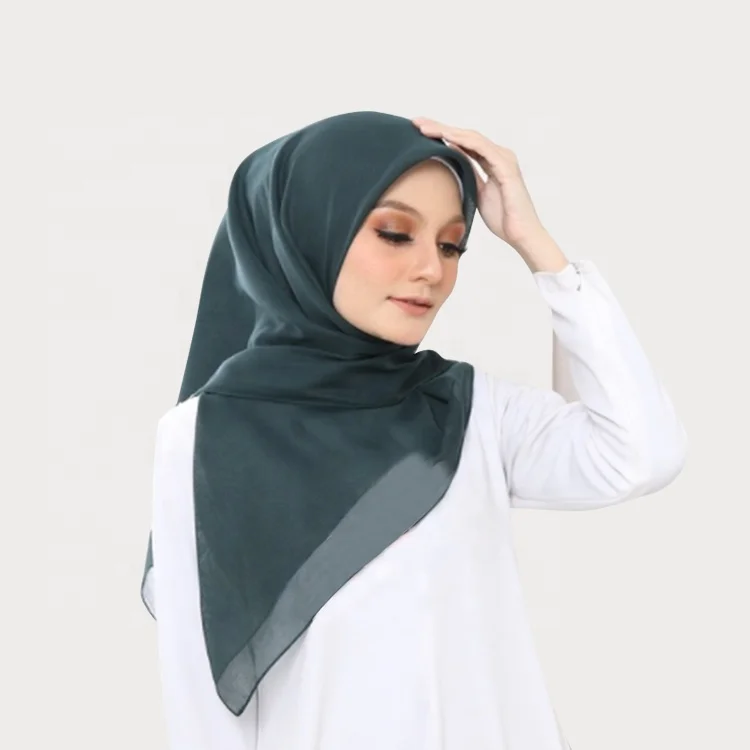cotton voile bawal plain hijab scarf women square scarf tudung bawal cotton plain