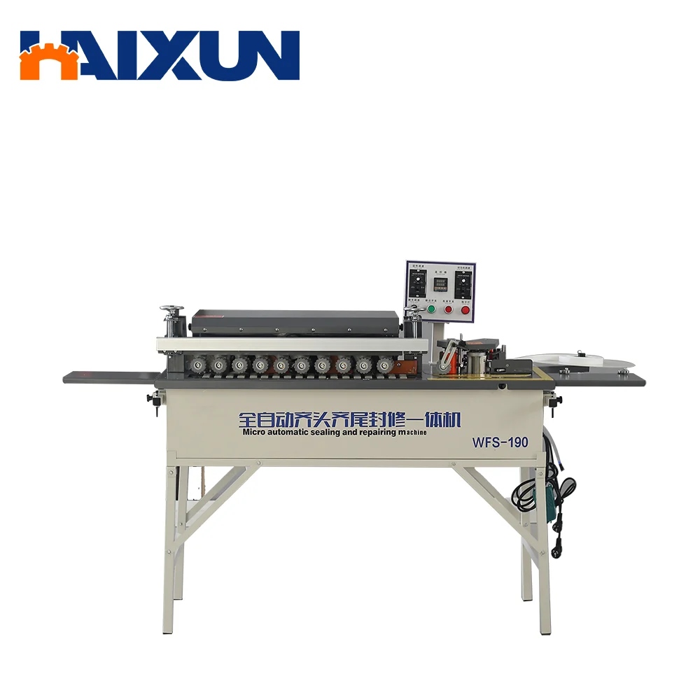 Small portable automatic mdf cabinet edge banding machine woodworking edge bander