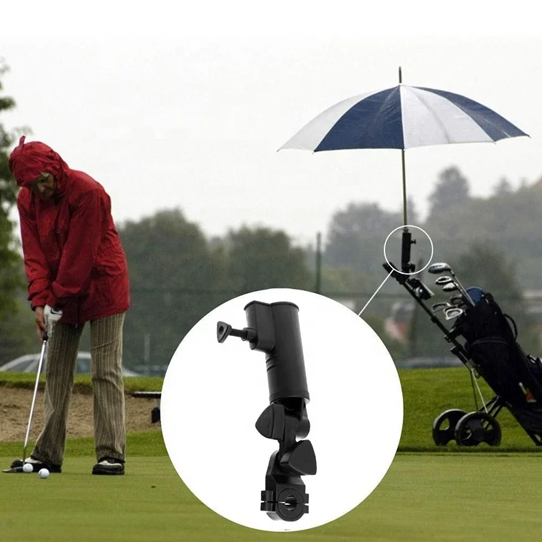 Umbrella Holder For Golf Trolley Adjustable Deluxe Umbrella Holder Stand for Golf Push Cart